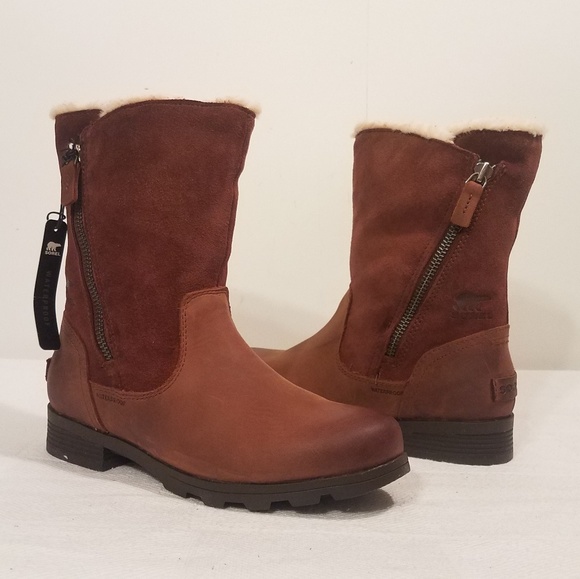 Sorel Shoes - 🆕️ SOREL EMELIE ZIP BOOTS, WATERPROOF LEATHER